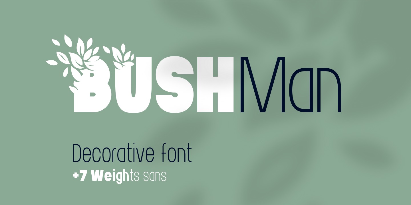 Bushman Sans Regular Font preview